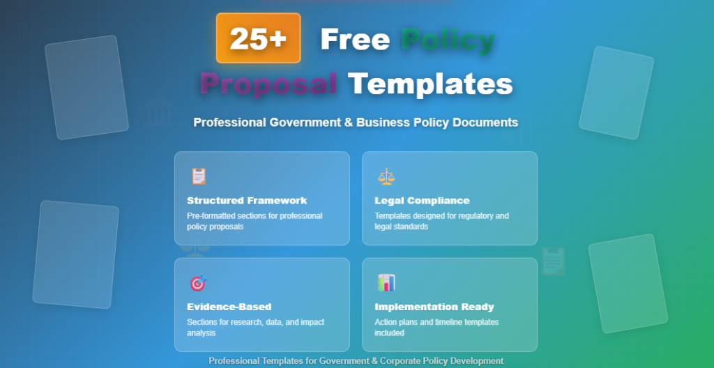 25+ Free Policy Proposal Templates [Word,PDF,PPT] - Learn Management