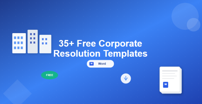 35+ free corporate resolution templates in Word format for business documentation