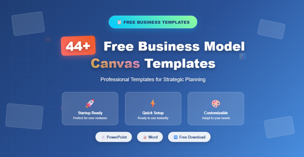 Model Templates Code 44+ Free Business Model Canvas Templates (PPT,Word) - Learn Management