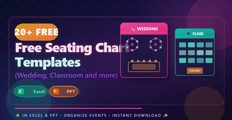20+ Free Seating Chart Templates (Wedding,Classroom and more) in Excel ...