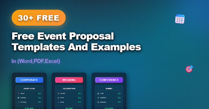 Free event proposal templates in Word, PDF, and Excel for professional event planning