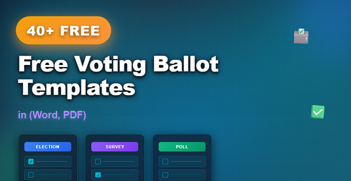 Free voting ballot templates in Word and PDF for elections and formal voting processes
