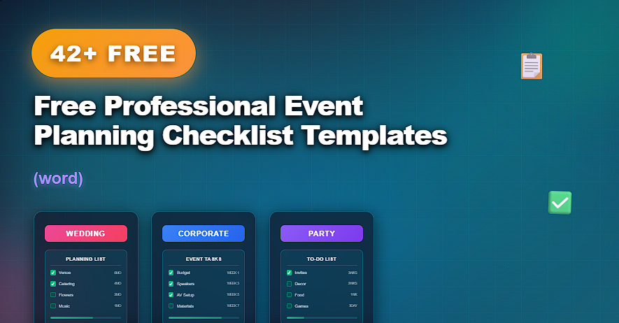 42+ Free Professional Event Planning Checklist Templates (word) - Learn ...