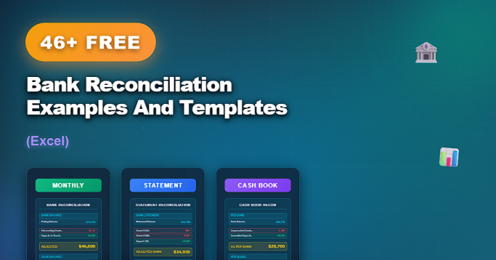 Free bank reconciliation templates in Excel for matching bank and accounting records