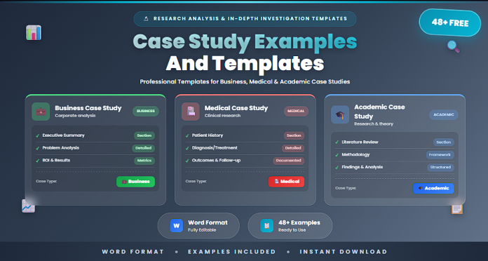 Free case study examples and templates Word