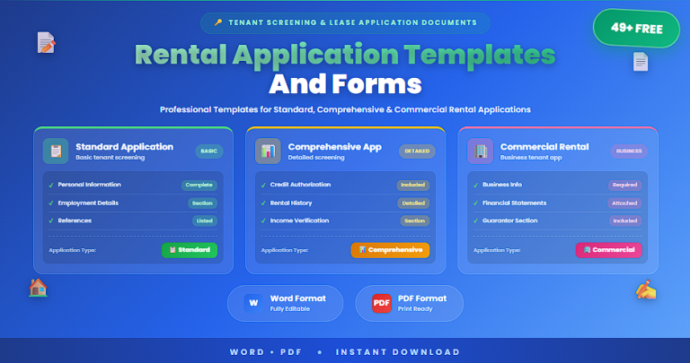 49+ Free Rental Application Templates And Forms In (Word, PDF) - Learn ...